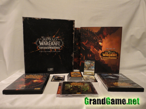 Содержимое коробки World of WarCraft: Cataclysm (Collector`s Edition)